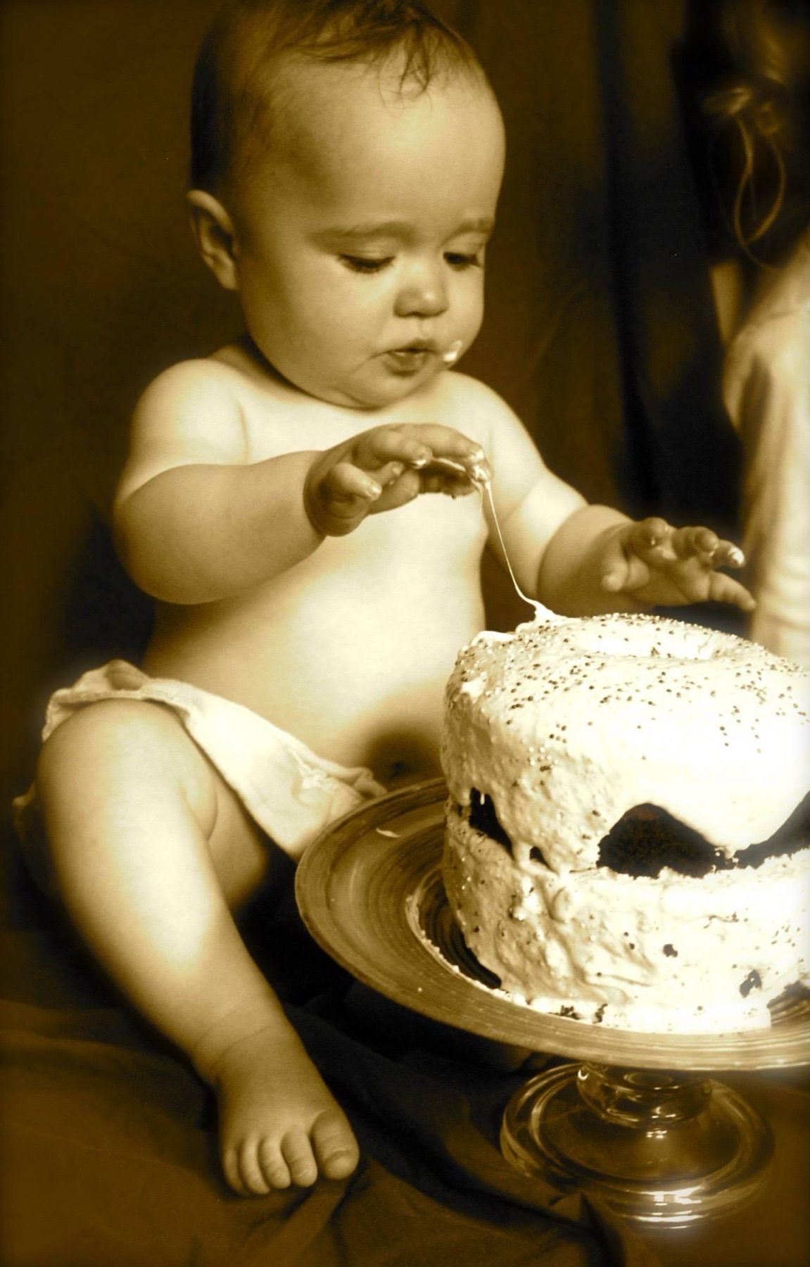 Baby's first birthday cake smash